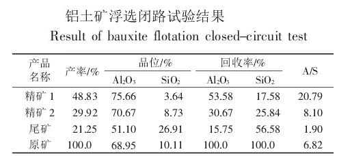 鋁礬土礦礦石性質及工藝