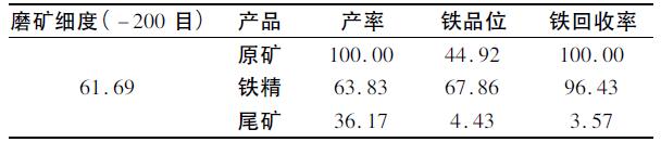 鐵礦石的選礦試驗(yàn)研究