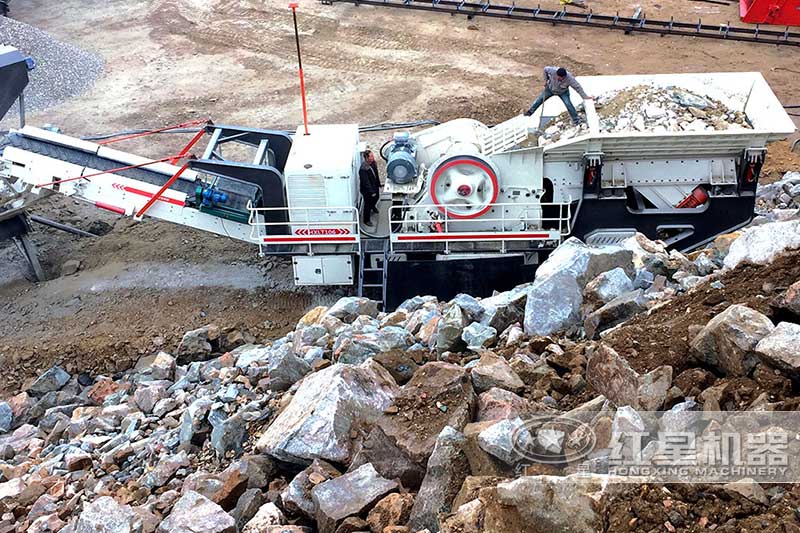 流動石子破碎機跋山涉水去破碎